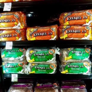 A real, natural whole-food, Ezekiel bread is more perishable than many breads. Many retailers only carry it frozen.