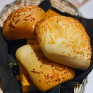 Cheese rolls &amp; cornbread basket