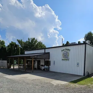 outside