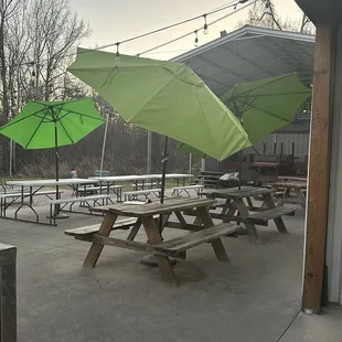 outside