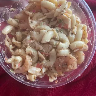Seafood salad I bought yesterday