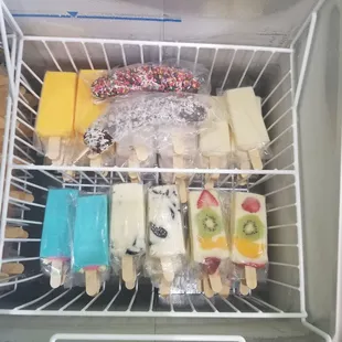 Real fruit Mexican popsicles
