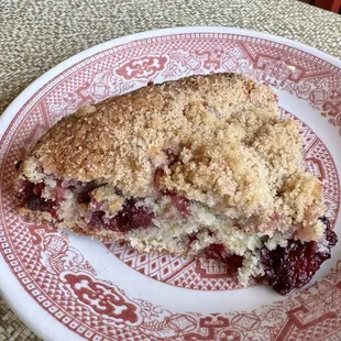 Blackberry raspberry coffee cake