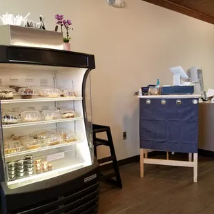 Dessert cabinent and new ordering booth.