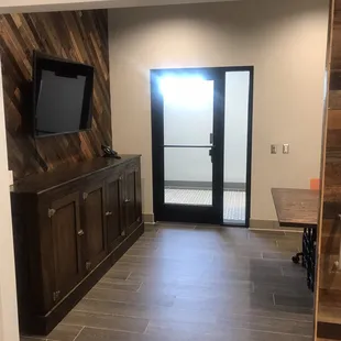 Clean, modern meeting space