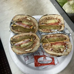 Veg Burger ( indian style with noodles , paneer , salad or fresh petty )