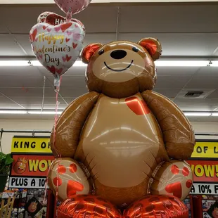 a giant teddy bear