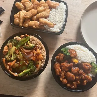 L10. Sweet and Sour Chicken Combo S5. Orange Chicken 63. Hot and Spicy Szechuan Chicken