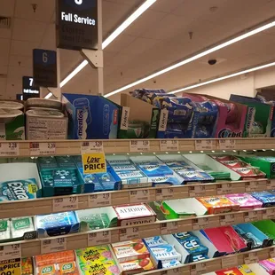 a grocery store with a variety of snacks