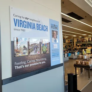 a sign for the virginia beach store