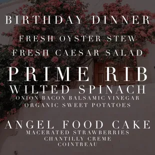 Special dinner party!