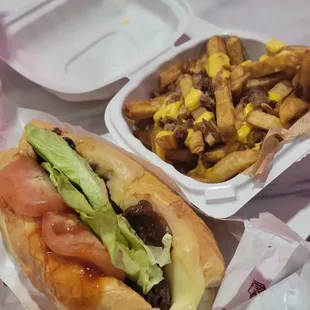 Cheesesteak Bánh Mì &amp; Ultimate Fries