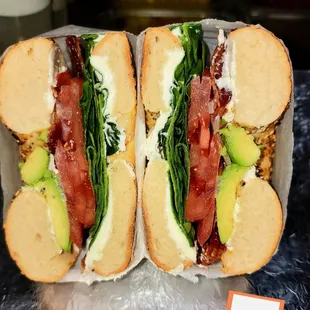 Garden Bagel w/ Bacon n Cream Cheese