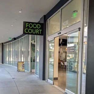 Entrance to the food court
