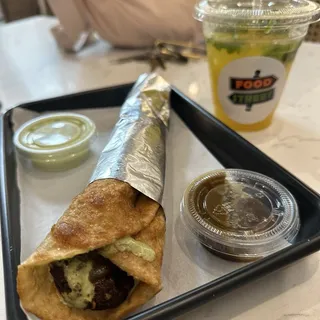 Beef Chapli Paratha Roll
