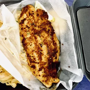 Bayou Pasta with Grilled Fish