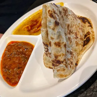 Beef Rendang Roti Plate