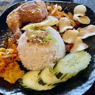 Nasi Lemak Curry Chicken Rice