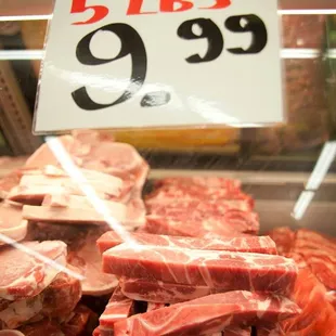a display of meat
