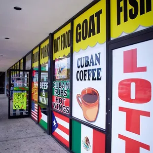 the outside of the store