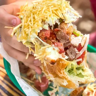 Brazilian Sandwich with chicken, picanha and calabresa at Experience Brazil
