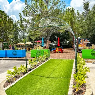 Entrance of the Food Truck Garden