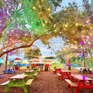 The Food Truck Garden at late afternoon