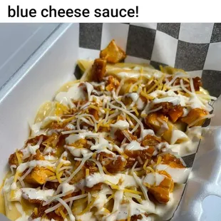 Buffalo chicken mac and cheese.