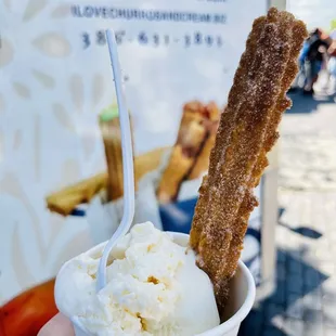 Best churro ever! You can have it filled with guava jelly, Nutella and other flavors ($10)