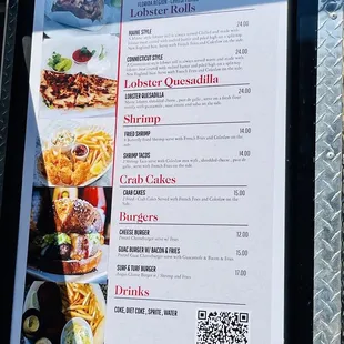 the real maine lobster menu