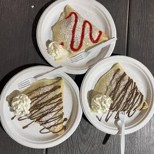 The crepes we ordered.