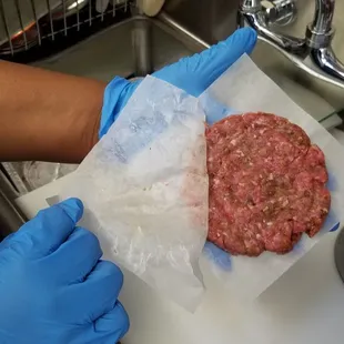 Hand made burgers!
