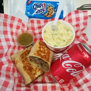 New Carne Asada Burrito only at Food with Flavor!!