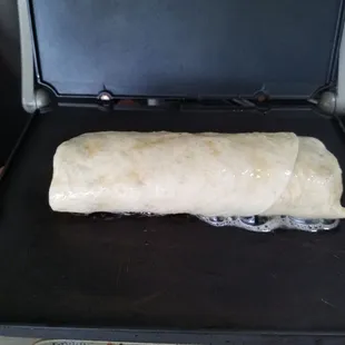 Our famous  Texas Burrito.   While supplies last!