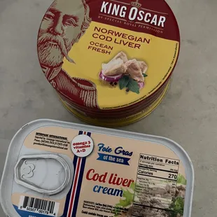 a container of food and a container of ice cream