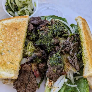 Chimichurri Steak Sandwich without pickles