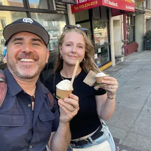 Chris with our amazing ice cream!!!