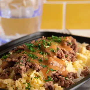 Gluten-free breakfast Loco Moco: Hula Hash