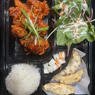 chicken wings and fried chicken, food