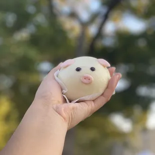 Ig:@eat_with_jeleneeee | Pig Bao with custard filling