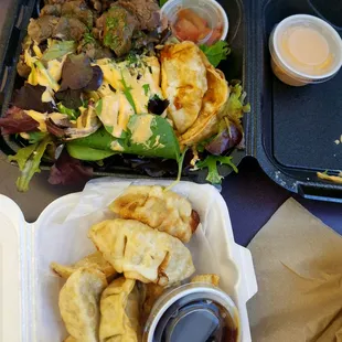 Bulgogi and Crispy Dumplings, my fav!