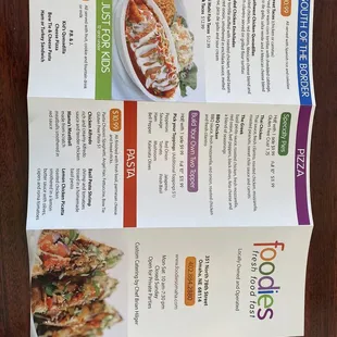 a menu for a mexican restaurant