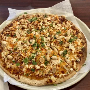Thai chicken pizza
