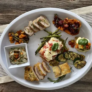 We offer prepared entrée items, sides, salads, and desserts daily!