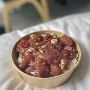 Ahi shoyu poke