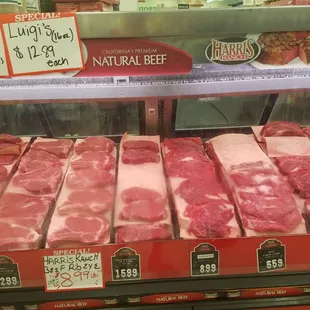 a display of meat