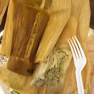 Up close n personal of tamales hmmm Rico!!!