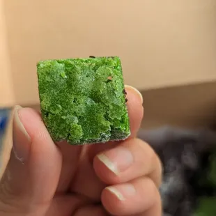 Pandan micro brownie