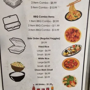 ramen and noodles, menu