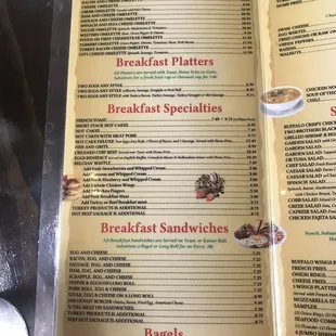 Menu as of 7/1/21